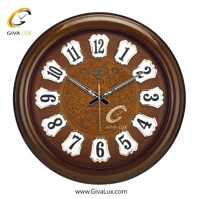 ساعت دیواری اورجینال مارال PVC قهوه ای| کد رفرنس 26