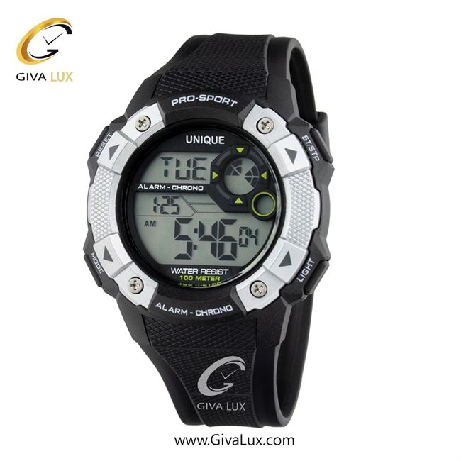 ساعت مچی اورجینال مردانه یونیک نقره ای-مشکی | مشکی| مشکی| کد رفرنس S2606