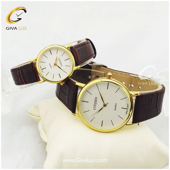 ست ساعت مچی بند چرمی سیتیزن