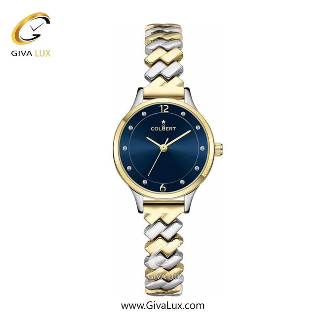 ساعت مچی اورجینال زنانه کلبرت COLBERT طلایی | نقره ای-طلایی| سرمه ای| کد رفرنس 0273L