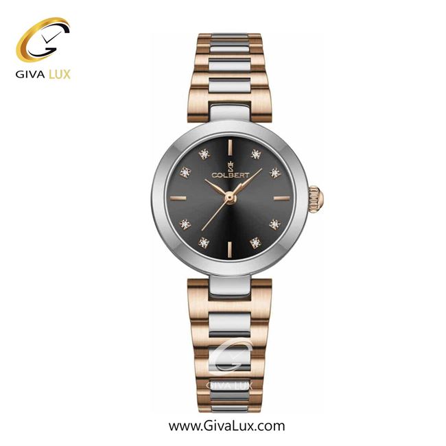 ساعت مچی اورجینال زنانه کلبرت COLBERT نقره ای | نقره ای-رزگلد| مشکی| کد رفرنس 0275L