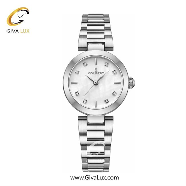 ساعت مچی اورجینال زنانه کلبرت COLBERT نقره ای | نقره ای| سفید صدفی| کد رفرنس 0275L