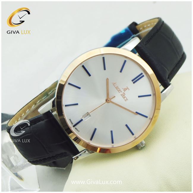 ساعت مچی مردانه بند چرمی آلبرت ترایس مدل AT20272