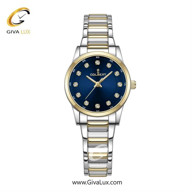 ساعت مچی اورجینال زنانه کلبرت COLBERT طلایی | طلایی-نقره ای| سرمه ای| کد رفرنس 0277L