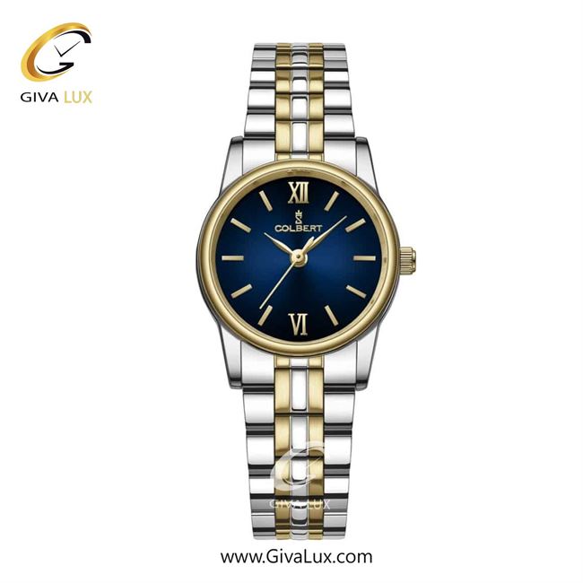 ساعت مچی اورجینال زنانه کلبرت COLBERT طلایی | نقره ای-طلایی| سرمه ای| کد رفرنس 0278L