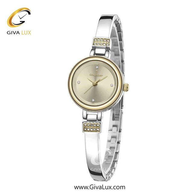 ساعت مچی اورجینال زنانه کلبرت COLBERT طلایی | نقره ای| خاکی| کد رفرنس  0279L
