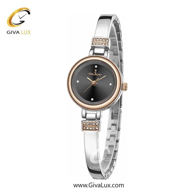 ساعت مچی اورجینال زنانه کلبرت COLBERT رزگلد | نقره ای| مشکی| کد رفرنس  0279L