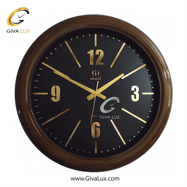 ساعت دیواری اورجینال مارال PVC قهوه ای| کد رفرنس 28