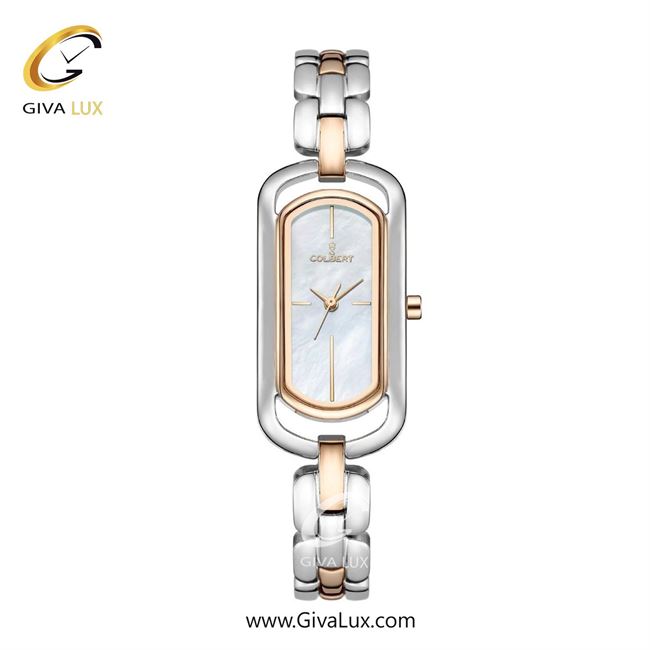 ساعت مچی اورجینال زنانه کلبرت COLBERT نقره ای-رزگلد | رزگلد-نقره ای| سفید صدفی| کد رفرنس 0281L