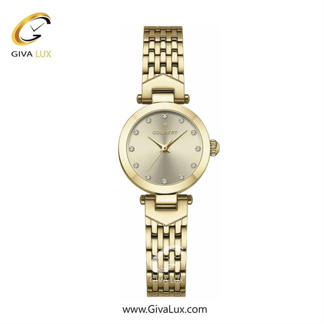 ساعت مچی اورجینال زنانه کلبرت COLBERT طلایی | طلایی| خاکستری بژ| کد رفرنس 0282L