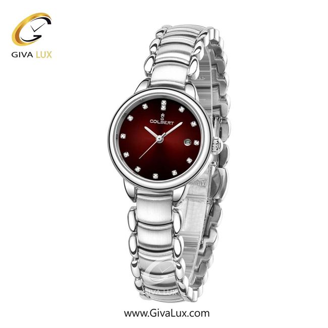 ساعت مچی اورجینال زنانه کلبرت COLBERT نقره ای | نقره ای| زرشکی| کد رفرنس 0283L