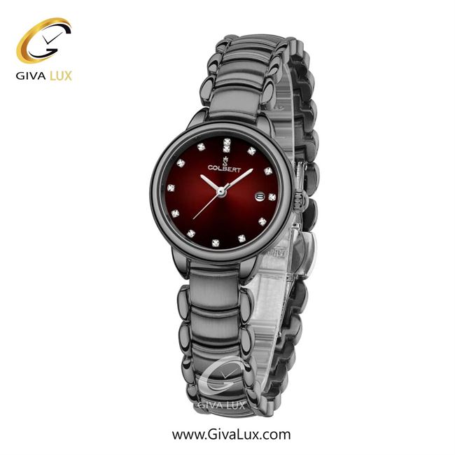 ساعت مچی اورجینال زنانه کلبرت COLBERT تیتانیوم | تیتانیوم| زرشکی| کد رفرنس 0283L