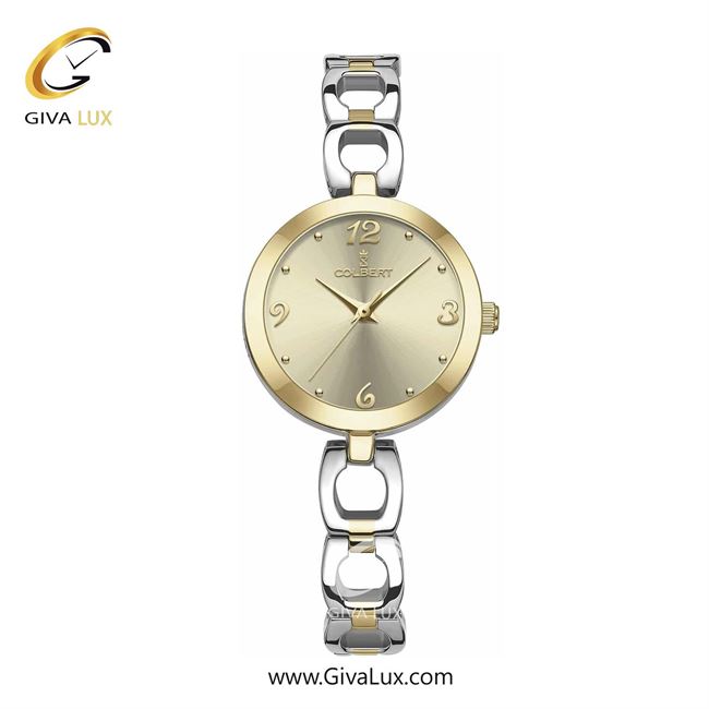 ساعت مچی اورجینال زنانه کلبرت COLBERT طلایی | طلایی-نقره ای| خاکستری بژ| کد رفرنس 0284L