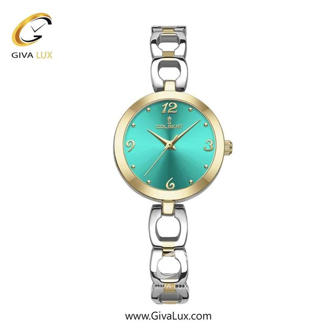 ساعت مچی اورجینال زنانه کلبرت COLBERT طلایی | طلایی-نقره ای| آبی| کد رفرنس 0284L