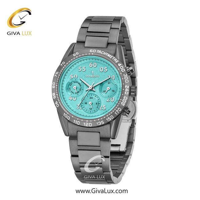 ساعت مچی اورجینال زنانه کلبرت COLBERT سه موتوره فول تایم تیتانیوم | تیتانیوم| آبی| کد رفرنس 0288L