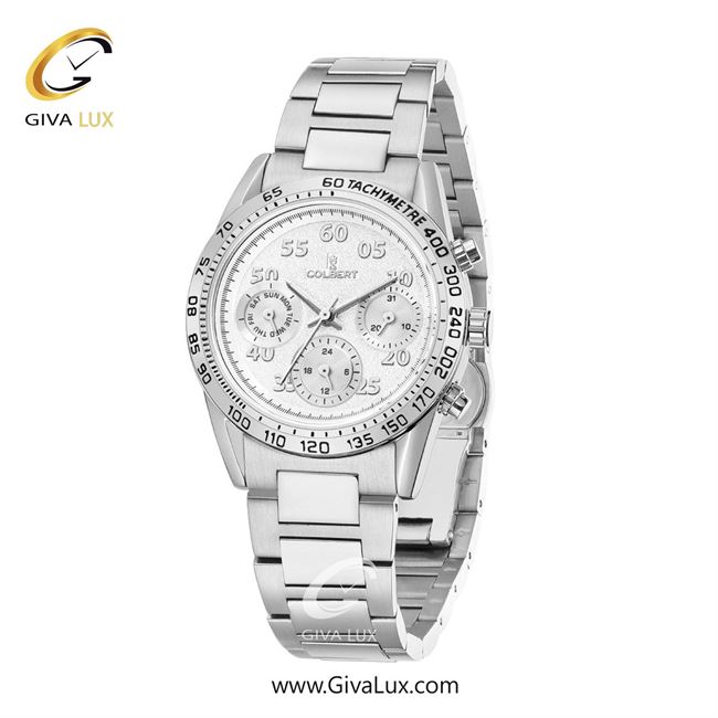 ساعت مچی اورجینال زنانه کلبرت COLBERT سه موتوره فول تایم نقره ای | نقره ای| نقره ای| کد رفرنس 0288L