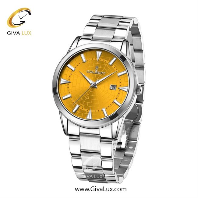 ساعت مچی اورجینال مردانه کلبرت COLBERT نقره ای | نقره ای| خردلی| کد رفرنس 0289G