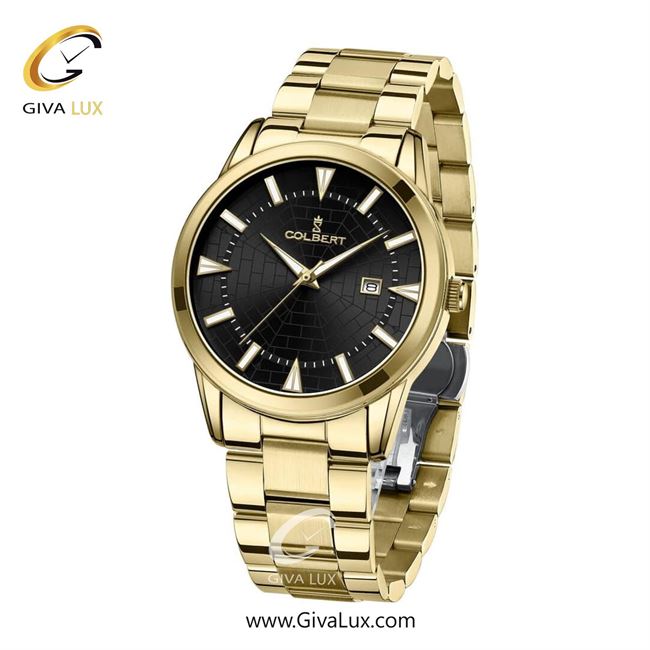 ساعت مچی اورجینال مردانه کلبرت COLBERT طلایی | طلایی| مشکی| کد رفرنس 0289G