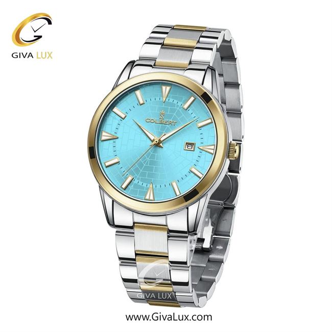 ساعت مچی اورجینال مردانه کلبرت COLBERT طلایی | طلایی-نقره ای| آبی| کد رفرنس 0289G