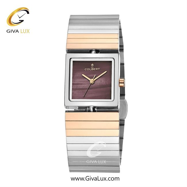 ساعت مچی اورجینال زنانه کلبرت COLBERT نقره ای | رزگلد-نقره ای| بادمجانی| کد رفرنس 0290L