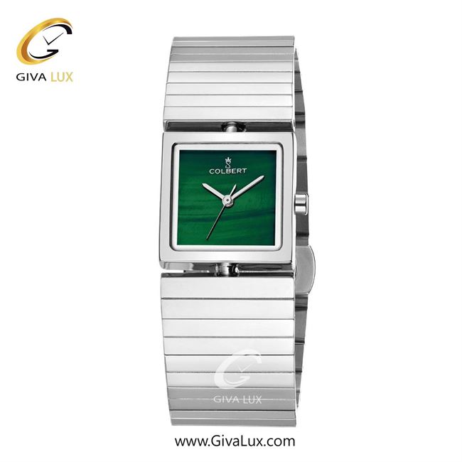 ساعت مچی اورجینال زنانه کلبرت COLBERT نقره ای | نقره ای| سبز یشمی تیره| کد رفرنس 0290L