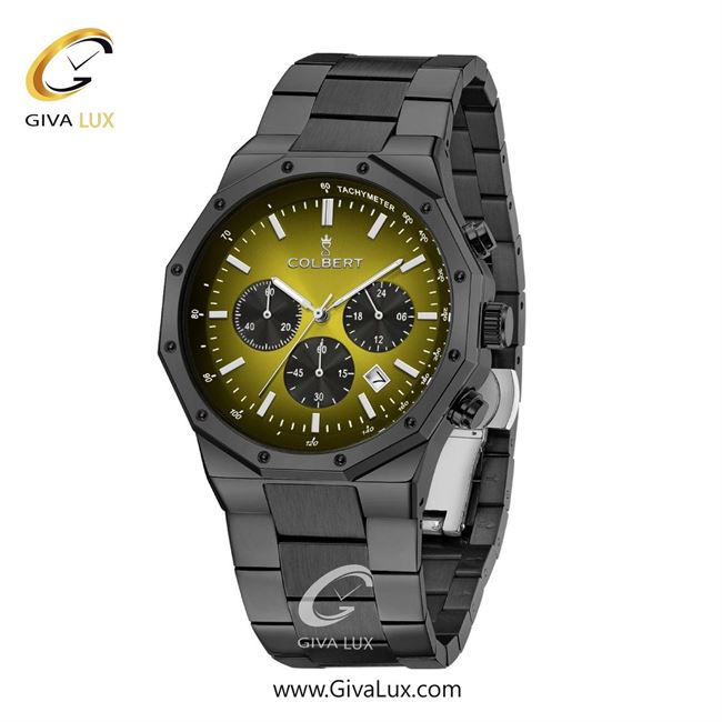 ساعت مچی اورجینال مردانه کلبرت COLBERT سه موتوره کرنوگراف تیتانیوم | تیتانیوم| زیتونی| کد رفرنس 0291G