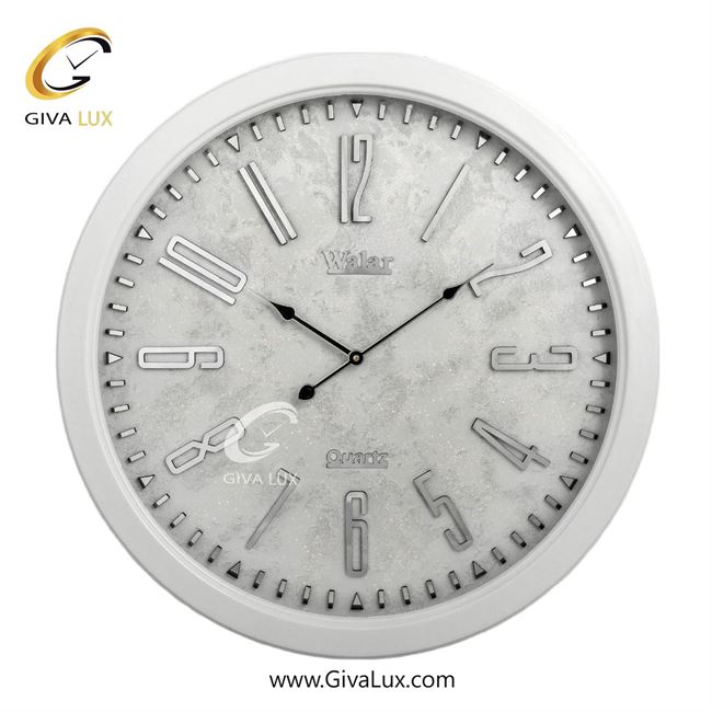ساعت دیواری اورجینال والار PVC سفید| کد رفرنس 602