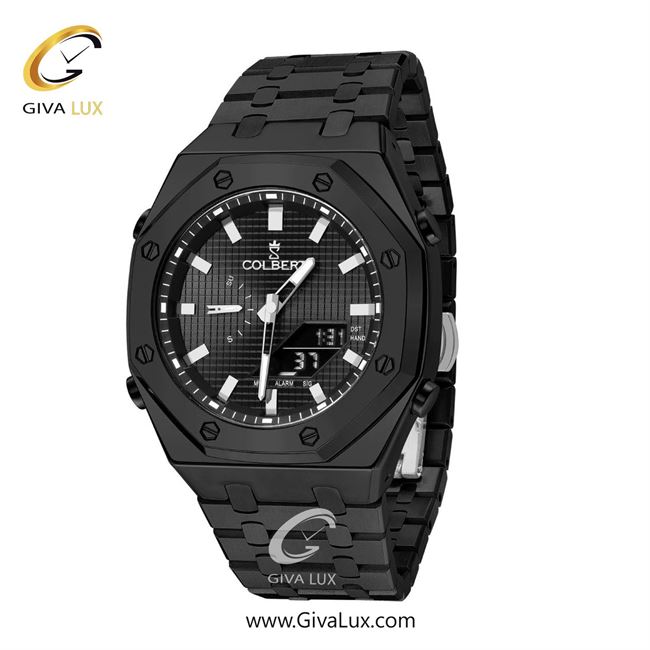 ساعت مچی اورجینال مردانه کلبرت COLBERT دو زمانه مشکی | مشکی| نقره ای-مشکی| کد رفرنس 0293G
