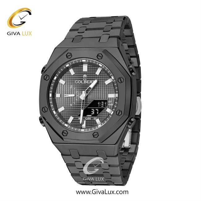 ساعت مچی اورجینال مردانه کلبرت COLBERT دو زمانه تیتانیوم | تیتانیوم| دودی|تیتانیوم| کد رفرنس 0293G