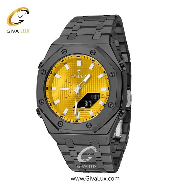 ساعت مچی اورجینال مردانه کلبرت COLBERT دو زمانه تیتانیوم | تیتانیوم| زرد| کد رفرنس 0293G