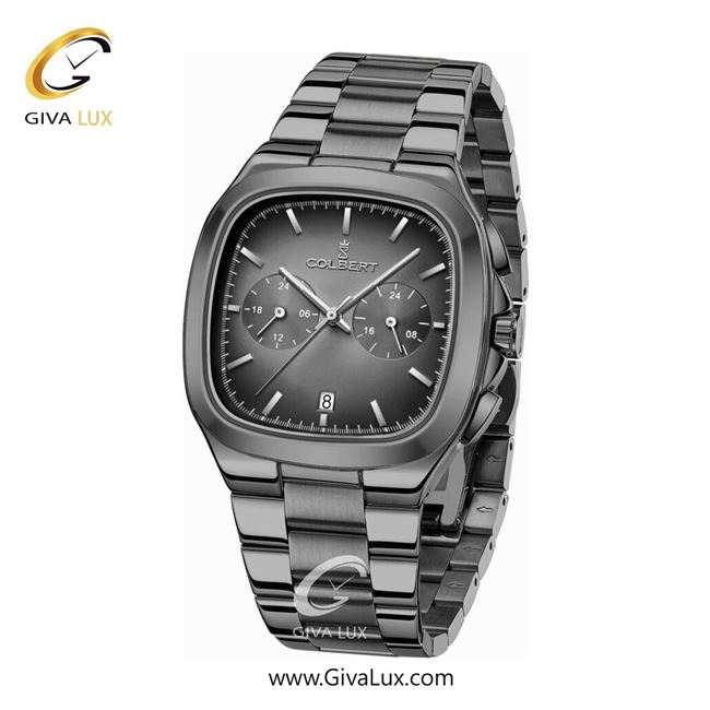 ساعت مچی اورجینال مردانه کلبرت COLBERT سه موتوره فول تایم تیتانیوم | تیتانیوم| دودی|تیتانیوم| کد رفرنس 0295G