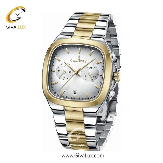 ساعت مچی اورجینال مردانه کلبرت COLBERT سه موتوره فول تایم طلایی | طلایی-نقره ای| نقره ای| کد رفرنس 0295G