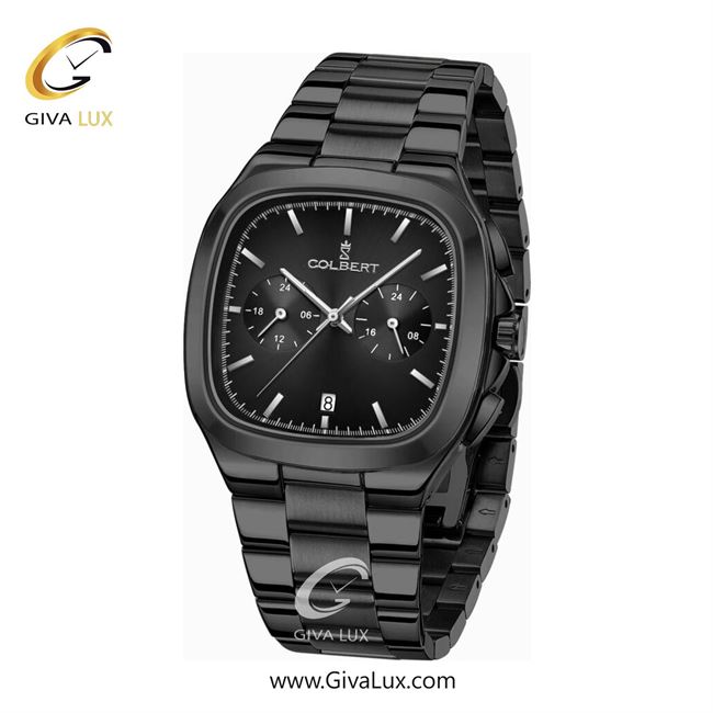 ساعت مچی اورجینال مردانه کلبرت COLBERT سه موتوره فول تایم مشکی | مشکی| نقره ای-مشکی| کد رفرنس 0295G
