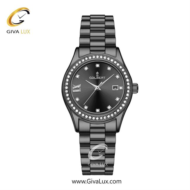 ساعت مچی اورجینال زنانه کلبرت COLBERT تیتانیوم | تیتانیوم| مشکی| کد رفرنس 0296L