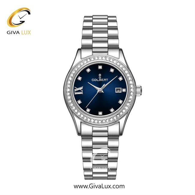 ساعت مچی اورجینال زنانه کلبرت COLBERT نقره ای | نقره ای| سرمه ای| کد رفرنس 0296L