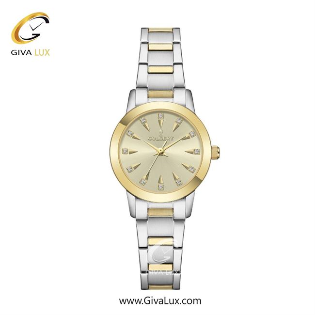 ساعت مچی اورجینال زنانه کلبرت COLBERT طلایی | طلایی-نقره ای| خاکستری بژ| کد رفرنس 0297L