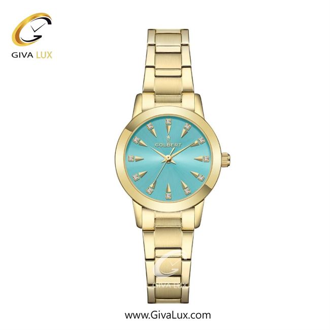 ساعت مچی اورجینال زنانه کلبرت COLBERT طلایی | طلایی| آبی| کد رفرنس 0297L