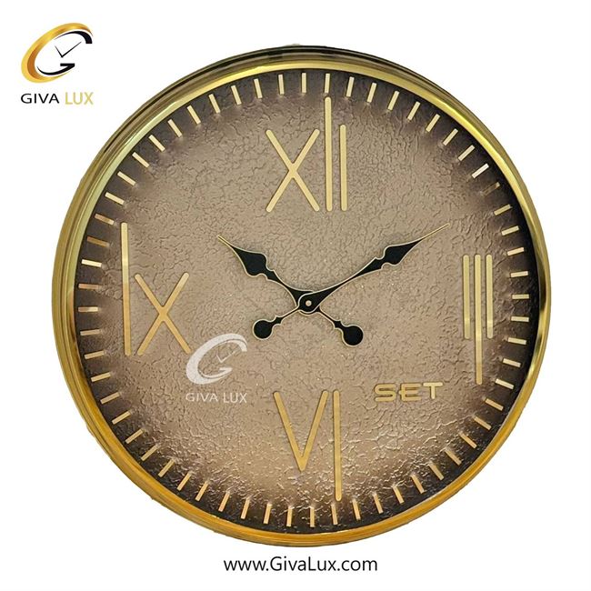 ساعت دیواری اورجینال ست آلیاژ فلزی طلایی| کد رفرنس 105