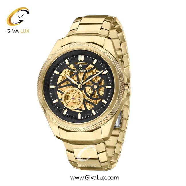 ساعت مچی اورجینال مردانه کلبرت COLBERT طلایی | طلایی| طلایی-مشکی| کد رفرنس 0300M