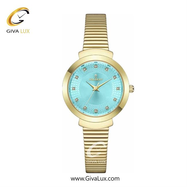 ساعت مچی اورجینال زنانه کلبرت COLBERT طلایی | طلایی| آبی| کد رفرنس 0301L