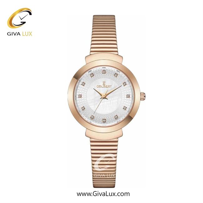 ساعت مچی اورجینال زنانه کلبرت COLBERT رزگلد | رزگلد| سفید صدفی| کد رفرنس 0301L