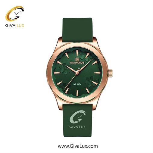 ساعت مچی اورجینال زنانه ناوی فورس|Naviforce|نوی فورس|نیوی فورس رزگلد | سبز| سبز| کد رفرنس NF5051 RG/GN/GN