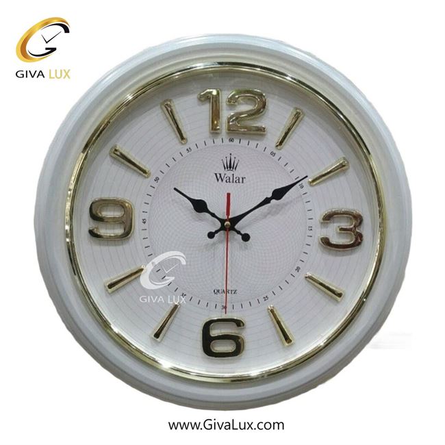 ساعت دیواری اورجینال والار PVC سفید| کد رفرنس 302