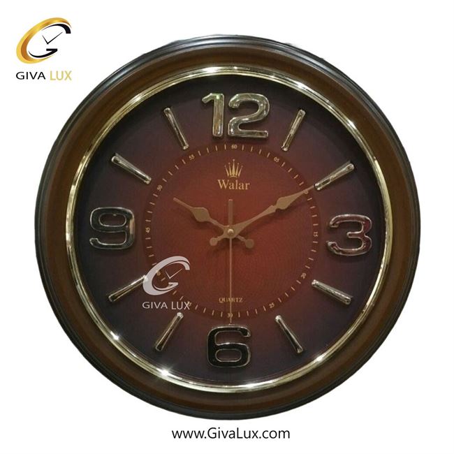 ساعت دیواری اورجینال والار PVC قهوه ای| کد رفرنس 302
