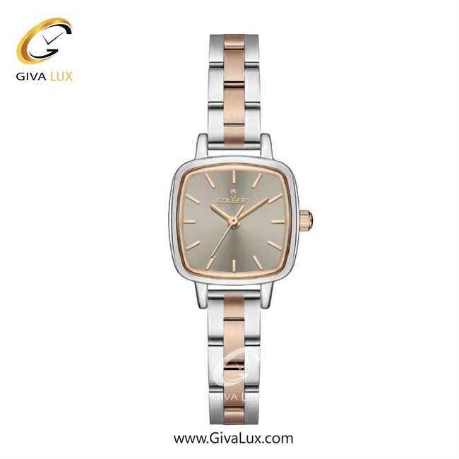 ساعت مچی اورجینال زنانه کلبرت COLBERT رزگلد-نقره ای | رزگلد-نقره ای| طوسی| کد رفرنس 0302L