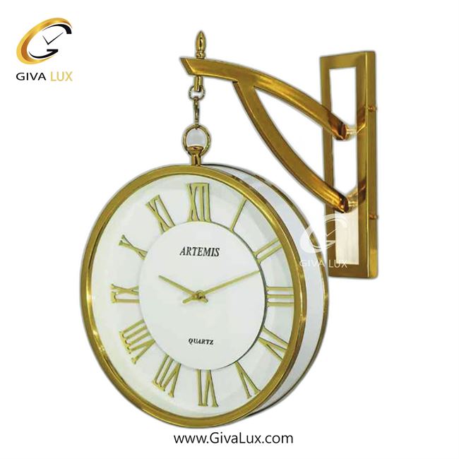 ساعت دیواری اورجینال آرتمیس آلیاژ فلزی طلایی| کد رفرنس 30280