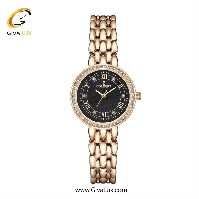 ساعت مچی اورجینال زنانه کلبرت COLBERT رزگلد | رزگلد| مشکی| کد رفرنس 0304L