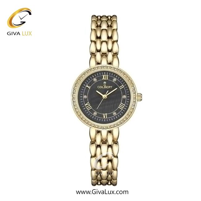 ساعت مچی اورجینال زنانه کلبرت COLBERT طلایی | طلایی| مشکی| کد رفرنس 0304L