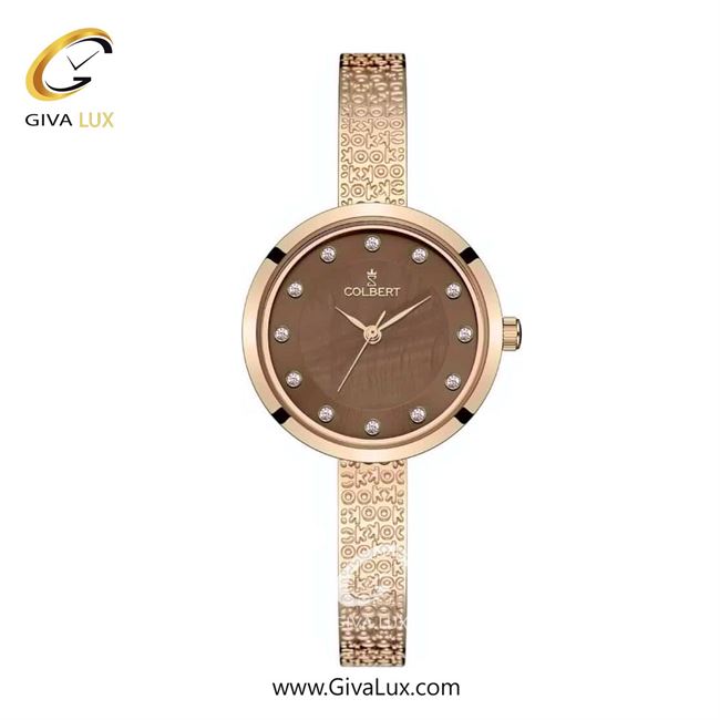 ساعت مچی اورجینال زنانه کلبرت COLBERT رزگلد | رزگلد| قهوه ای| کد رفرنس 0305L