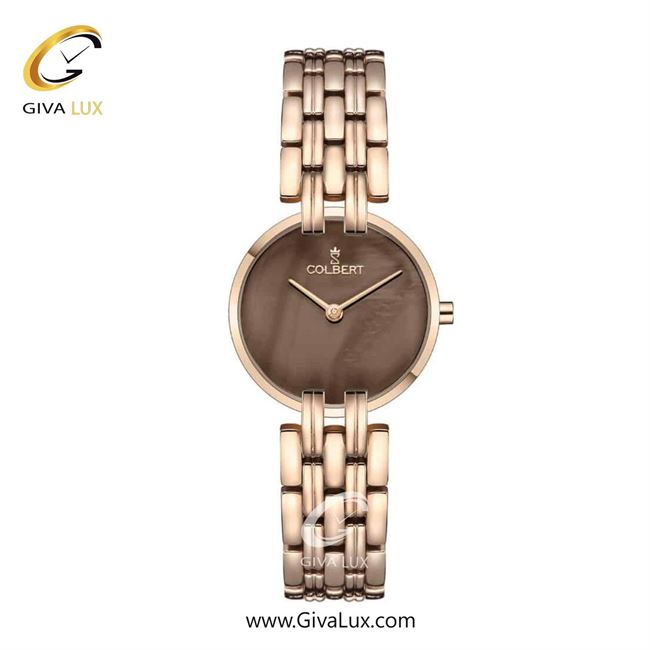 ساعت مچی اورجینال زنانه کلبرت COLBERT رزگلد | رزگلد| قهوه ای| کد رفرنس 0306L